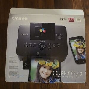 Canon SELPHY CP910 Wireless Photo Printer - Black